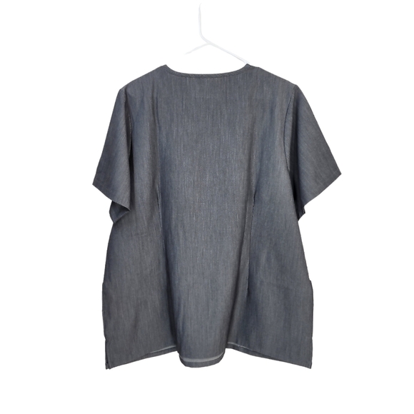 Mandala Women's Gray 6 Pocket Top - Picture 5 of 8